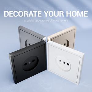Prise murale modulaire Euro panneau PC ignifuge type russe prise de courant murale 16A <span class=keywords><strong>2</strong></span> broches pour chambre à coucher - Product Image 2