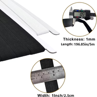 Rouleau de sangle élastique tricotée haute élasticité, bande élastique en polyester et caoutchouc pour la couture, accessoires pour vêtements et sangles de fitness