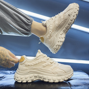 New men's shoes with breathable mesh surface, suitable <b>for</b> sports activities, trendy and versatile, with thick sole, <b>for</b> casual - Product Image 2