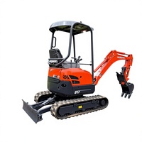 Mini-excavatrice sur chenilles d'occasion, compacte, diesel, machine de terrassement