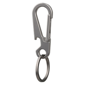 <b>Titanium</b> alloy keychain with bottle opener, car <b>chain</b>, men's waist keychain, ring, personalized and creative, thickened - Product Image 3