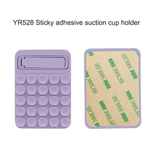 Support de téléphone personnalisé en silicone à ventouse avec béquille, fixation adhésive en silicone, support de téléphone collant et antidérapant Octopus Buddy - Product Image 4