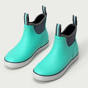 Bottes de pont pour filles Seafoam Mist, imperméables, à la cheville, antidérapantes, en caoutchouc, pour la pêche, la navigation de plaisance, les activités de plein air - Product Image 2