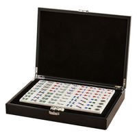 Jeu de Mahjong miniature de style américain avec tuiles en mélamine et emballage en boîte couleur PVC, option de logo personnalisé