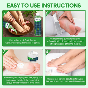 Trattamento <span class=keywords><strong>Pedicure</strong></span> Personalizzato con Olio di Tea Tree e Crema all'Urea 40% con Lima per Piedi Rimuovi Calli - Product Image 6