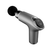 Mini pistolet de massage portable, 6 vitesses, masseur musculaire profond, pistolet électrique pour fascias avec 4 têtes, rechargeable par USB, pour hommes et femmes