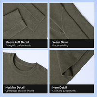 Kaos Lengan Panjang Pria Bahan Lembut Berlapis Ganda Anti Statis Bernapas Kasual Termal