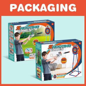 KSF 2025 NOUVEAU Kit de jeu de tir électronique numérique avec cibles rondes et 2 pistolets lance-fléchettes en mousse pour enfants - Product Image 6