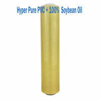 Emballage en rouleau de nylon PVC 1500 m 45cm 12x300 15 micro film rétractable avec trous vinyle Vitafilm de qualité alimentaire
