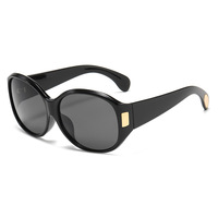 Lunettes de soleil rétro européennes et américaines, monture large, imprimé léopard, style coréen élégant, protection UV haut de gamme