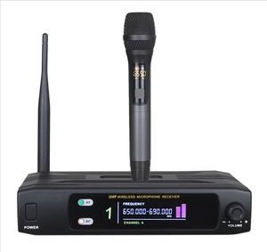 Single Channel Handheld UHF <b>Wireless</b> <b>Microphone</b> System with Cardioid Pattern XLR Connector Plastic Material - Product Image 1