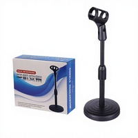 Nouveau support de microphone de bureau réglable en ABS avec pince de fixation pour diffusion en direct, modèle 01 - Meilleure vente