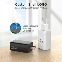 Merryking 65 watts GAN chargeur universel mince usb-c chargeur de téléphone gan 65 w adaptateur pour ordinateur portable pour hp iphone samsung ugreen