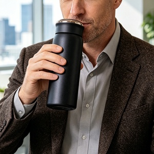Botella de Agua Inteligente con Pantalla de Temperatura de 600 ml, Acero Inoxidable con Aislamiento al Vacío de Doble Pared, a Prueba de Fugas, Libre de BPA para Uso Diario - 4 Colores - Product Image 3