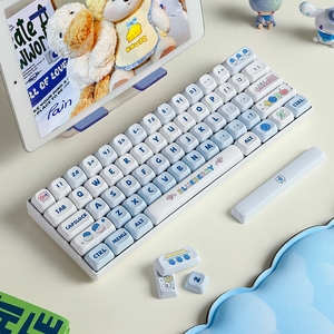 Bàn phím đầy màu sắc bán chạy hỗ trợ tùy chỉnh phím Ba chế độ và tách Cáp bàn phím cơ chơi game không dây - Product Image 4