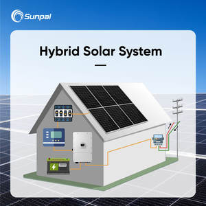 Sunpal Best Off-Grid <span class=keywords><strong>Solar</strong></span> Komplettes Solarenergie system 5000W 15kW 25kW <span class=keywords><strong>Solar</strong></span> Power Residential System Hybrid mit Panels - Product Image 6