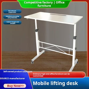 Đơn giản gấp có thể nâng bàn vẽ đầu giường di động bàn cà phê nhỏ - Product Image 5