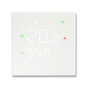 Thermostat for panel heater room infrared heating radiant heat with wireless controller Matte frosted panel