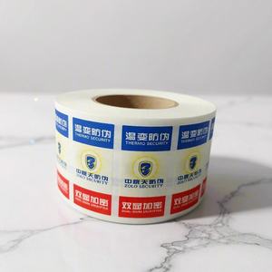 Custom Thermochromic Security Seal Label Tamper Proof Warranty Sticker Void if Tampered Open Void Tamper Evident Label OEM print - Product Image 3