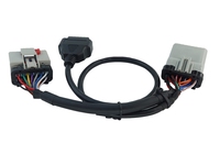 RP1226 14Pin Splitter Y Cable RP1226 Male ke RP1226 14Pin Female ke OBD2 16Pin Female untuk Alat Diagnostik ELD Truk Berat.