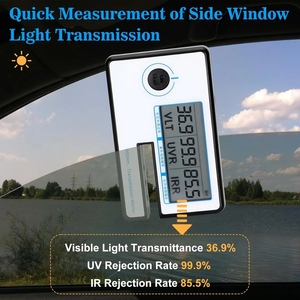 Personalización Linshang LS162 Car Film Tint Reader Comparación chino-inglés Medidor <span class=keywords><strong>de</strong></span> transmisión prueba UV IR y VLT - Product Image 2