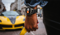 Montre connectée DM56, dernière version, IP69, GPS, suivi par 6 satellites, BLE 5.3, écran AMOLED 1.43, montre noire 2024