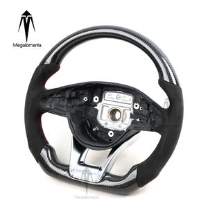 Volant en fibre de carbone pour Benz C200 C180 C63 C300 808 W204 W205 SLK GLK GLC <span class=keywords><strong>GLE</strong></span> E63 G63 G65 C190 Volant 2015-2018 - Product Image 2