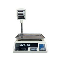 TS-816 Hot Selling 30Kg 40Kg 2G 5G Elektronische Prijsschaal Prijs Computing Schaal Fruit Schaal Met Balk Led