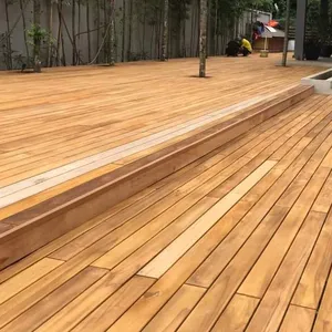 Revêtement de sol en teck huilé écologique Revêtement de sol anti-âge en bois de chêne massif noyer érable Plancher en bois dur de teck