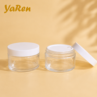 Nouveau pot en verre pour crème de 200 ml, grande capacité, flacon cosmétique vide, pots à crème de 100 g, 120 g, 150 g, 200 g