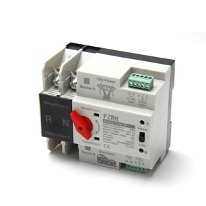 Commutateur <span class=keywords><strong>de</strong></span> transfert automatique double alimentation FZRH 63A 2P, double commutation 220V monophasé 10kA pour systèmes solaires <span class=keywords><strong>de</strong></span> secours - Product Image 4