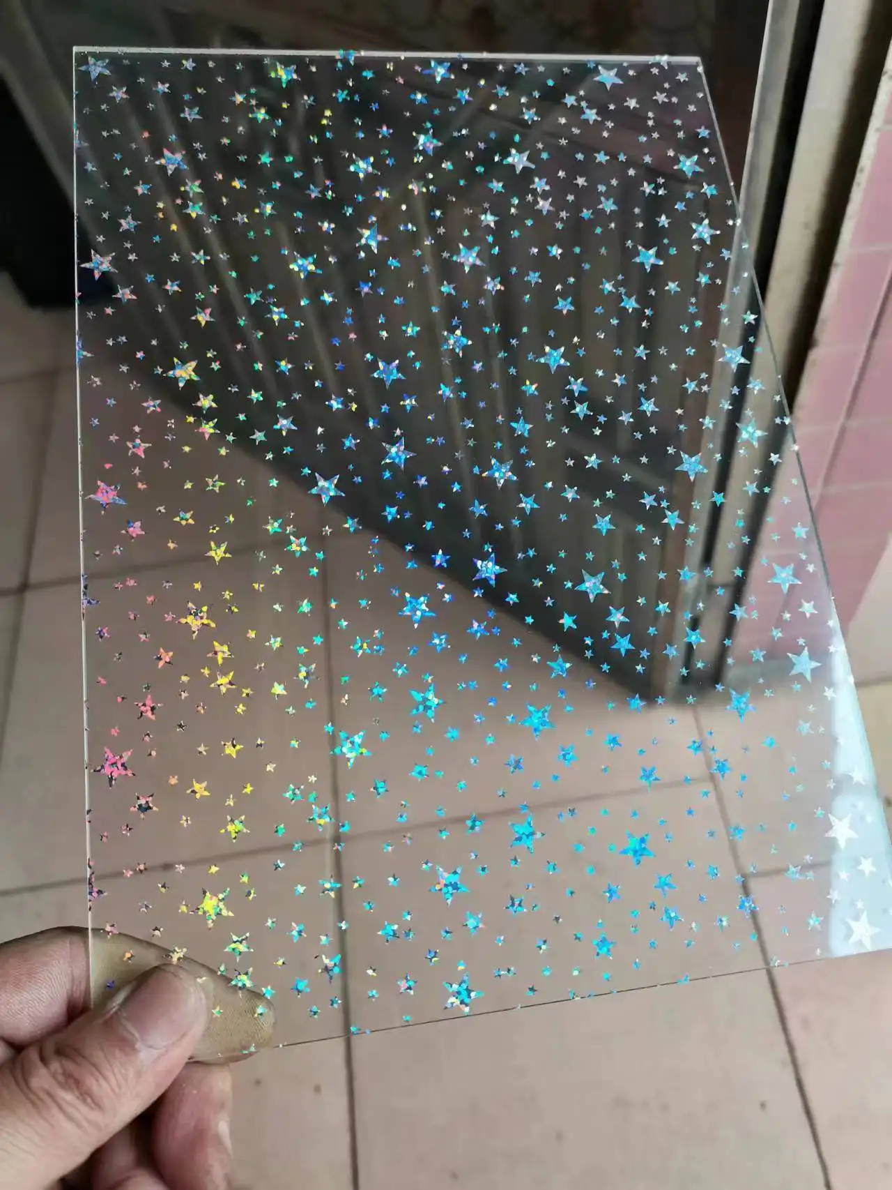 Wholesale Price Iridescent plastic sheet Textured Custom Made gradient acrylic sheet Rainbow acrylic holographic