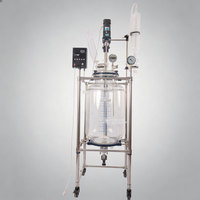Réacteur en verre chimique 50L, à manchon chauffant motorisé, sous vide, à commande numérique, équipement de laboratoire