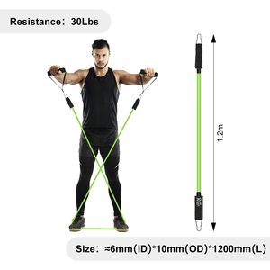 Multi Style TPE Elastic Pull Rope Resistance <b>Band</b> Tubes Fitness Set Home Gym Strength Training Full Body <b>Workout</b> Customizable - Product Image 2
