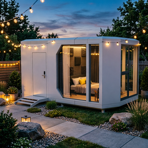 ADU Home para EE. UU. <span class=keywords><strong>Casa</strong></span> Cápsula Modular, Unidad de Vivienda Rápida de Instalar para Patio Trasero, Ideal para <span class=keywords><strong>Ingresos</strong></span> de Alquiler y Necesidades de Expansión Familiar - Product Image 1