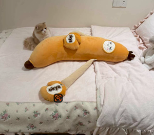 Slimme Bananenkoning Pluche Lichaamskussen, Verwarmende Aanraak Slaapmiddel met Bluetooth Opnamefunctie, Lange Arm Kussen voor Volwassenen en Zijslapers - Product Image 6