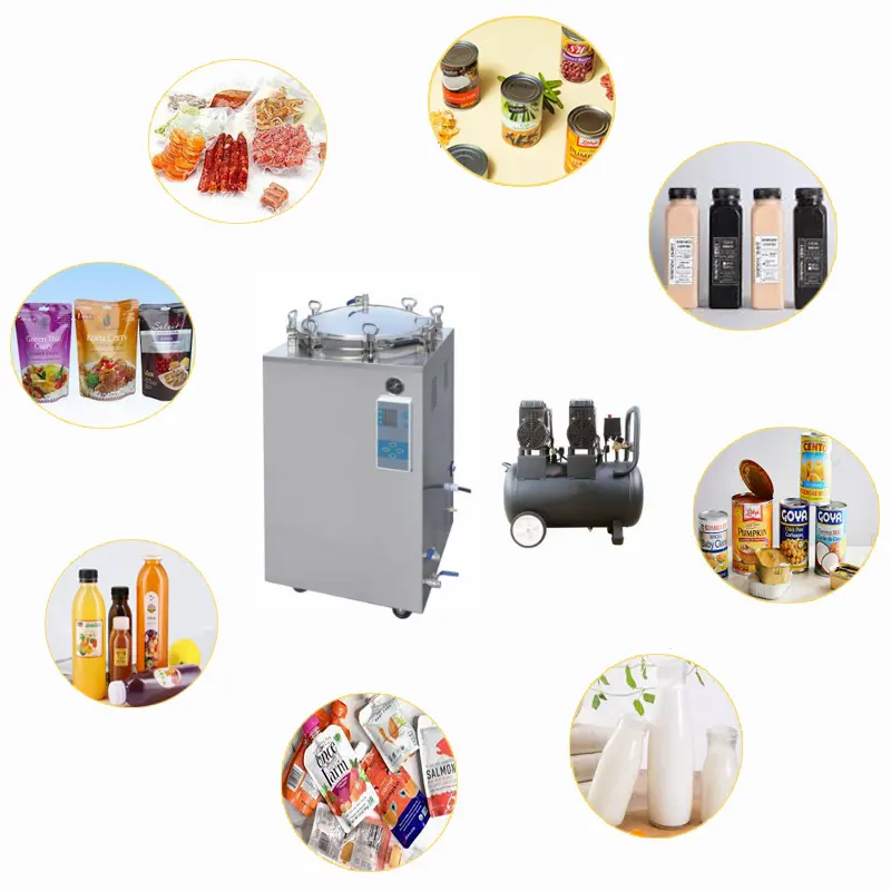 Mini Food Retort Water Spray Sterilization Steam Retort Autoclave For Pouch/Canned/Bottled Food