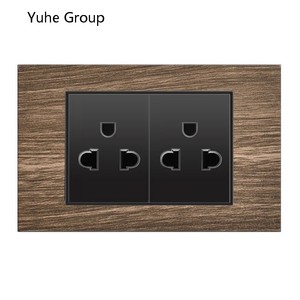 Prise décorative au design moderne avec panneau tactile 10A, norme thaïlandaise et sud-américaine, 2 prises - Product Image 5