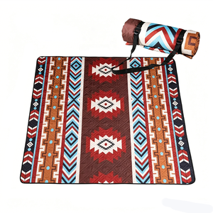 <span class=keywords><strong>Manta</strong></span> de <span class=keywords><strong>Picnic</strong></span> Plegable Enrollable Portátil de Gran Tamaño para Exteriores, Alfombra de <span class=keywords><strong>Picnic</strong></span> <span class=keywords><strong>Impermeable</strong></span> y Resistente a la Arena con Estampado Personalizado Estilo Aztaka - Product Image 5