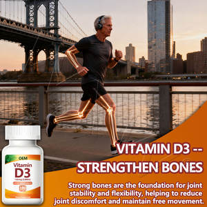 Capsules de vitamine D3 de marque privée, complément nutritionnel, favorise l'absorption du <span class=keywords><strong>calcium</strong></span>, améliore la santé osseuse, capsules molles - Product Image 3