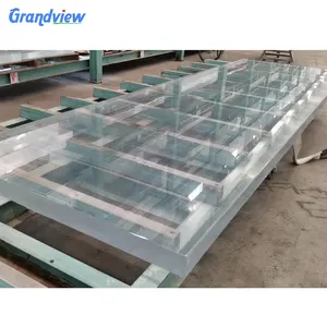 カスタマイズビッグ80mm100mm厚透明アクリルパネルスイミングプールシート壁プレキシガラスパネル