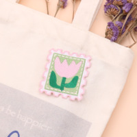 Kunshan Krell petite fleur de tulipe fraîche belle timbre forme patch de broderie personnalisation