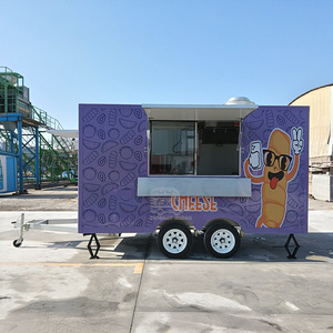 Food Truck Americano Móvil España: Remolque para Churros, Carrito de Perritos Calientes con Parrilla, Camión de Comida Rápida - Product Image 3