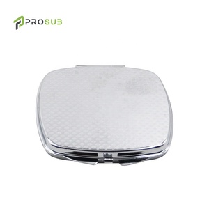 Prosub Wholesale Diy <strong>Design</strong> Sublimation Blank Make up <strong>Compact</strong> <strong>Mirror</strong> Sublimation Square Round Metal Cosmetic Pocket <strong>Mirror</strong> - Product Image 4