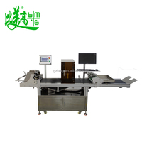 Positionnement de vision Marqueur laser CO2 de type mouche Alimentation automatique pour carton en cuir en bois Alignement automatique à grande vitesse sur l'emballage