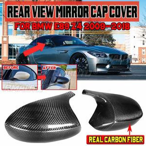 Coque de rétroviseur latéral de voiture en fibre de carbone véritable style M, remplacement pour BMW E89 Z4 2009-2018 - Product Image 1
