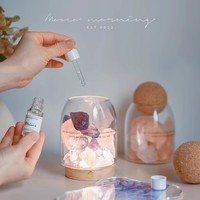 Diffuseur d'huiles essentielles en pierre de cristal naturelle de luxe pour la décoration de la maison, aromathérapie, cadeau, veilleuse, parfum personnalisé