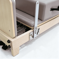Machine de Pilates Reformer Pliable en Bois d'Érable Certifiée CE PerfectForm, Capacité 200 kg, Réglable pour Studio de Pilates et Exercices de Renforcement Musculaire