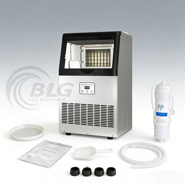 BLG Factory Supply 40kg/Day Compact Cube Ice Machine Stainless Steel Small Ice Maker for Small Business Wholesale CE Approved