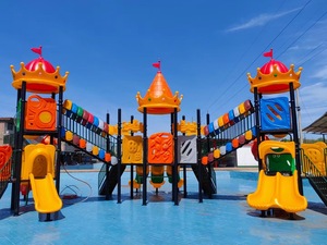 Loại nhựa hồ bơi trượt trẻ em sân chơi nước ngoài trời - Product Image 5